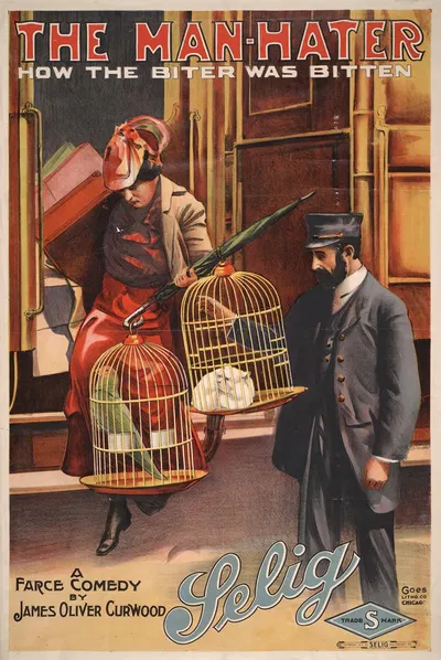 The man-hater How the biter was bitten. by Гоэс Лито. Ко., 1914 — digital art print download
