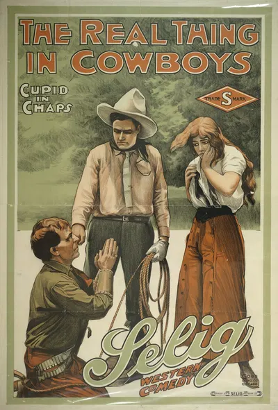 The Real thing in cowboys cupid in chaps. by Гоэс Лито. Ко., 1914 — digital art print download