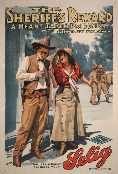 The Sheriff's reward A heart taken prisoner by Гоэс Лито. Ко., 1914 — digital art print download