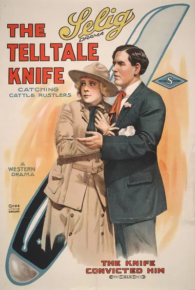 The tell tale knife Catching cattle rustlers. by Гоэс Лито. Ко., 1914 — digital art print download