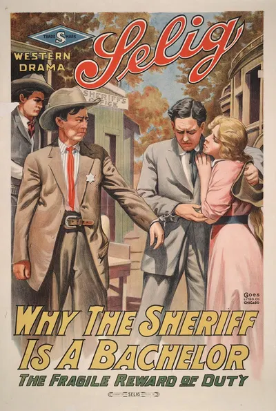 Why the sheriff is a bachelor The fragile reward of duty. by Гоэс Лито. Ко., 1914 — digital art print download