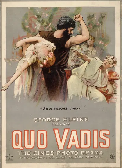 Quo Vadis Ursus rescues Lygia. by H.C. Miner Litho. Co., 1913 — digital art print download