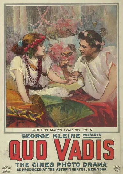 Quo Vadis Vinitius makes love to Lygia. by H.C. Miner Litho. Co., 1913 — digital art print download