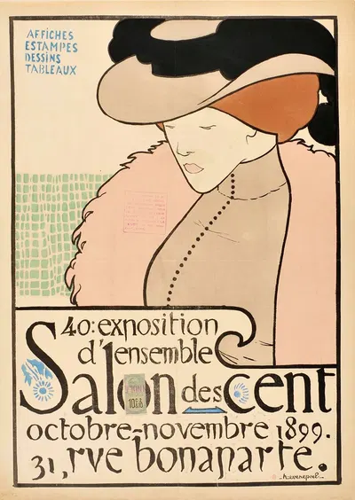 Salon des Cent by Анри Эвенепуль, 1899 — digital art print download