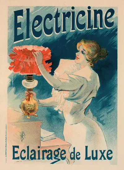 Électricine by Lucien Lefèvre, 1897 — digital art print download
