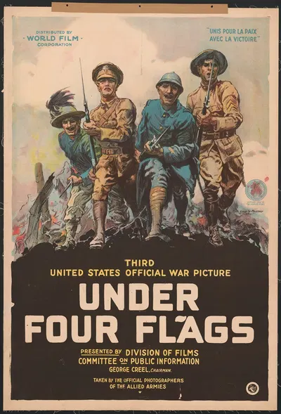 Under four flags by Philip Martiny, 1917 — digital art print download