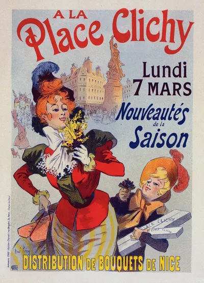 A la Place Clichy by René Péan, 1899 — digital art print download