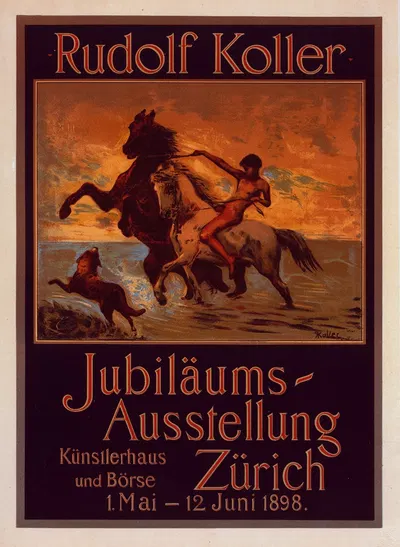 Jubiläums Ausstellung Zurich by Рудольф Коллер, 1899 — digital art print download
