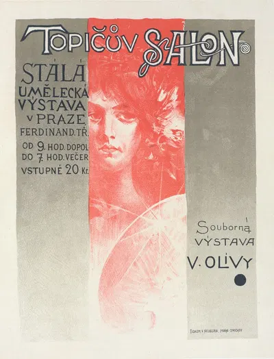 Topic Salon by Виктор Олива, 1898 — digital art print download