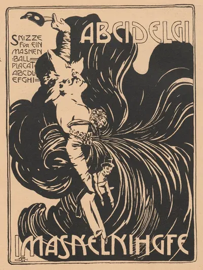 Poster sketch by Альфред Роллер, 1898 — digital art print download