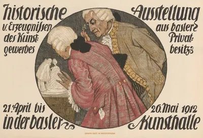 Historische Ausstellung v. Erzeugnissen des Kunstgewerbes aus Basler Privatbesitz in der Basler Kunsthalle by Burkhard…