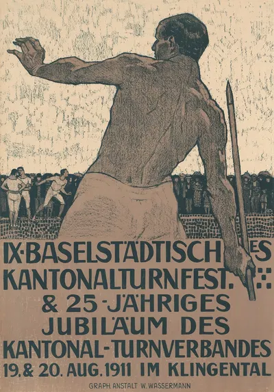 IX. Baselstädtisches Kantonalturnerfest & 25-jähriges Jubiläum des Kantonal-Turnverbandes by Burkhard Mangold, 1911 —…