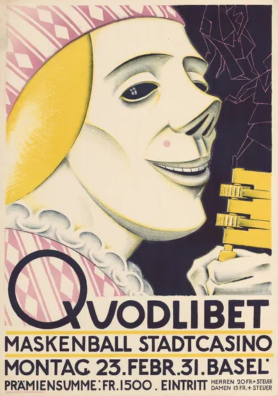 Quodlibet – Maskenball Stadtcasino by Burkhard Mangold, 1931 — digital art print download