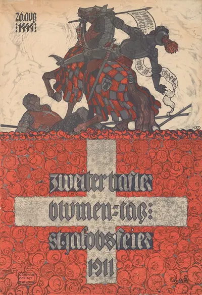 Zweiter Basler Blumen-Tag – St. Jakobsfeier 1911 by Burkhard Mangold, 1911 — digital art print download
