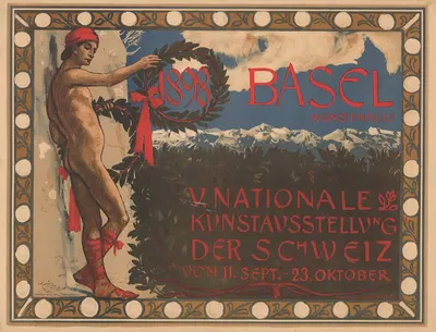 1898 Basel – V. Nationale Kunstausstellung der Schweiz by Ханс Сандройтер, 1898 — digital art print download