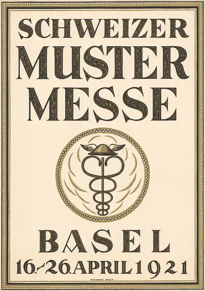 Schweizer Mustermesse Basel by Jules De Praetere, 1921 — digital art print download