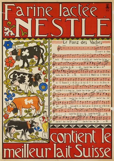 Farine lactée Nestlé – contient le meilleur lait Suisse by Marc-Auguste Bastard, 1901 — digital art print download