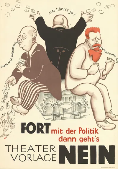 Theatervorlage – Nein by Paul Kammüller, 1933 — digital art print download