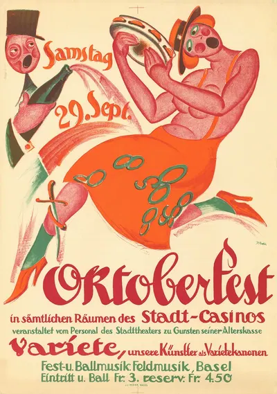 Oktoberfest by Paul Rudin, 1923 — digital art print download