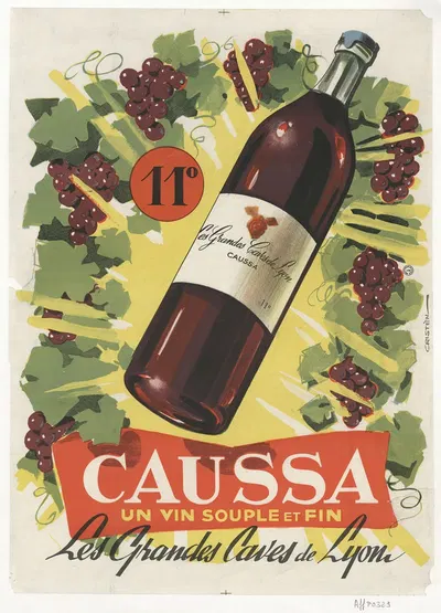 Caussa, un vin souple et fin by Cristen — digital art print download