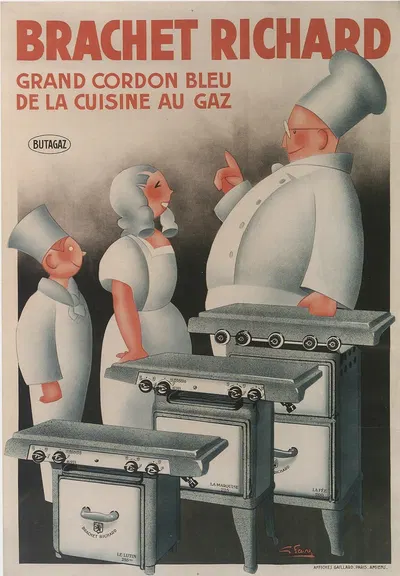 Brachet Richard, grand cordon bleu de la cuisine au gaz by Georges Favre — digital art print download