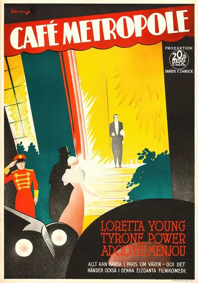 Cafe Metropole by Eric Rohman, 1937 — digital art print download
