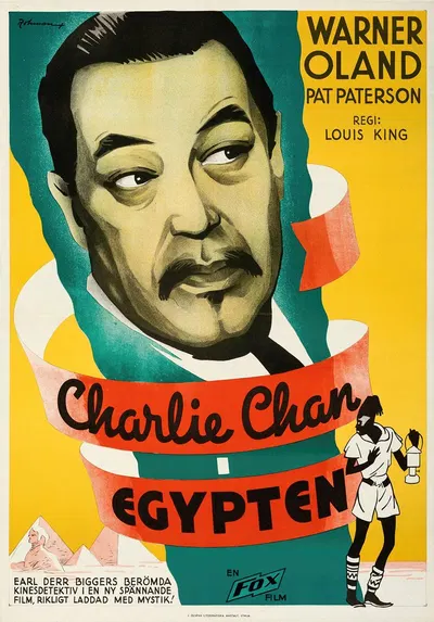 Charlie Chan in Egypt by Eric Rohman, 1935 — digital art print download