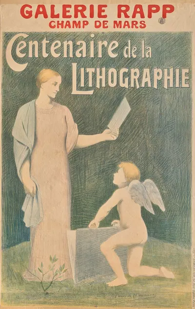 Centennial of Lithography by Пьер Пюви де Шаванн, 1895 — digital art print download