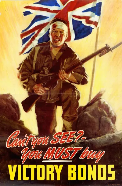 Can't You See, You Must Buy Victory Bonds by Alex McLaren — digital art print download