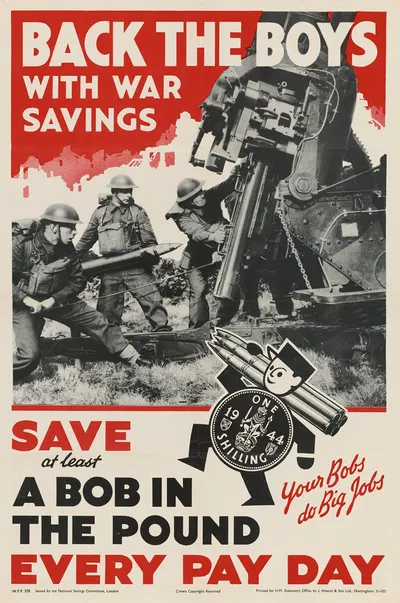 Back the Boys with War Savings by J. Howitt & Son Ltd — digital art print download