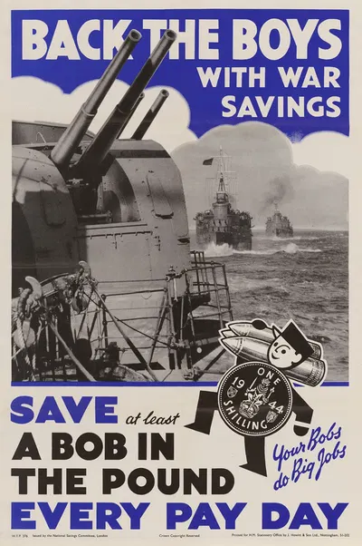 Back the Boys with War Savings by J. Howitt & Son Ltd — digital art print download