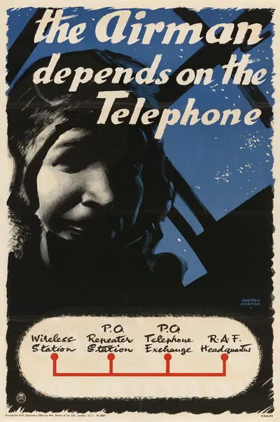 The Airman Depends on the Telephone by Austin Cooper — digital art print download