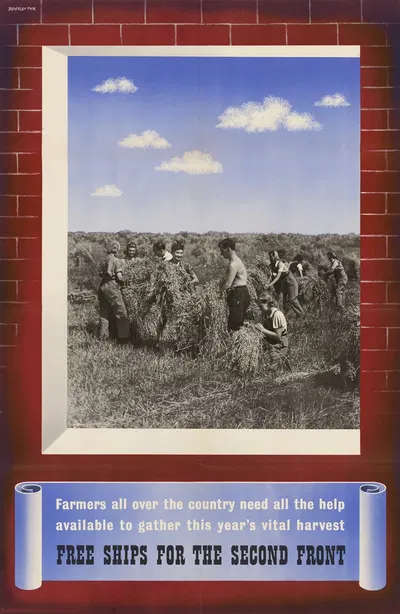Farmers All Over the Country Need All the Help Available to Gather This Year's Vital Harvest by Beverly Pick — digital art…
