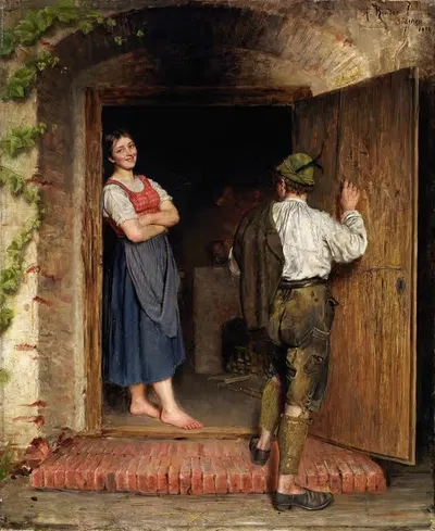 Рисунок на двери by А. Киндер, 1887 — digital art print download