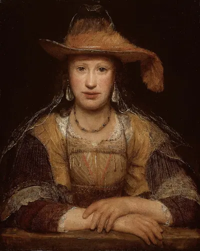 Портрет молодой женщины by Аерт де Гелдер, c. 1690 — digital art print download