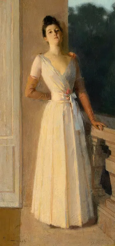 Портрет при газовом свете by Альберт Линч, c. 1900 — digital art print download