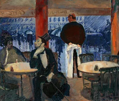Parisian Café by Albert Weisgerber, 1906 — digital art print download