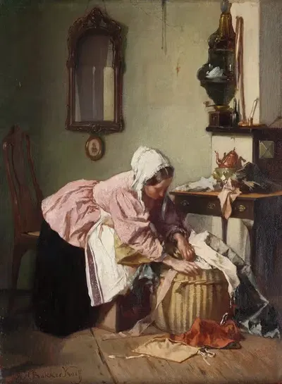 Корзина для тряпок by Александр Хуго Баккер Корфф — digital art print download