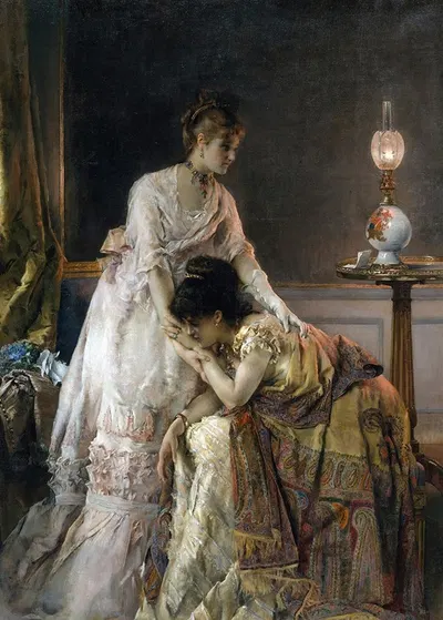 After the Ball by Alfred Stevens, 1874 — digital art print download