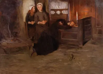 Смертное ложе в Бретани by Аллан Остервинд — digital art print download