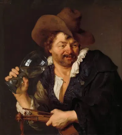 Весёлый скрипач by Ари де Войс, 1660 - 1680 — digital art print download