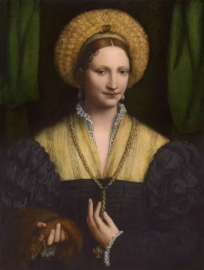 Портрет дамы by Бернардино Луни, 1520-1525 — digital art print download