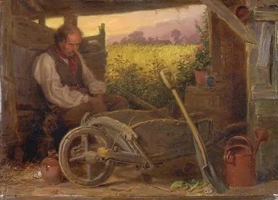 Старый садовник by Бритон Ривьер, 1863 — digital art print download