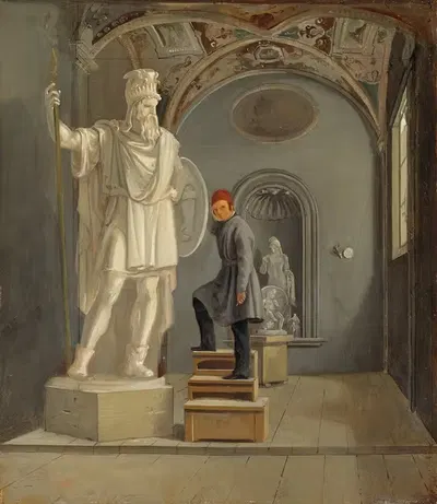 Студия скульптора Фогельберга в Риме by Карл Стефан Беннет, 1831 — digital art print download