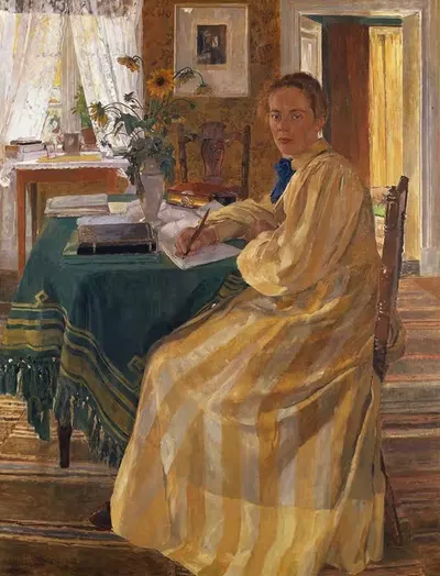 Сестра художника by Карл Вильгельмсон, 1899 — digital art print download