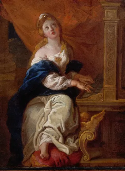 Saint Cecilia by Шарль де Ла Фосс, 1700 — digital art print download