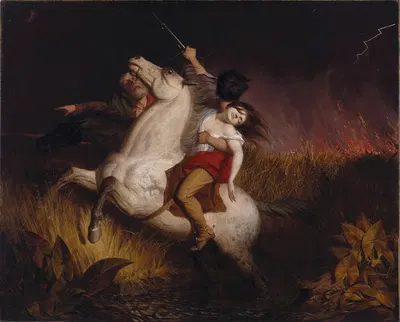 Prairie on Fire by Charles Deas, 1847 — digital art print download