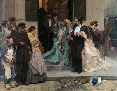 At Dawn by Charles Hermans, 1875 — digital art print download