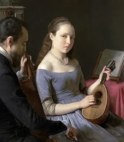 Дуэт by Шарль ван Беверен, 1830 - 1850 — digital art print download