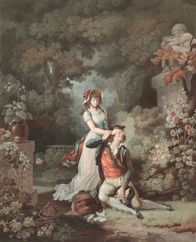 Удивленный любовник by Шарль-Мельхиор Декуртис, c. 1798 — digital art print download